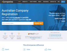 Tablet Screenshot of ecompanies.com.au